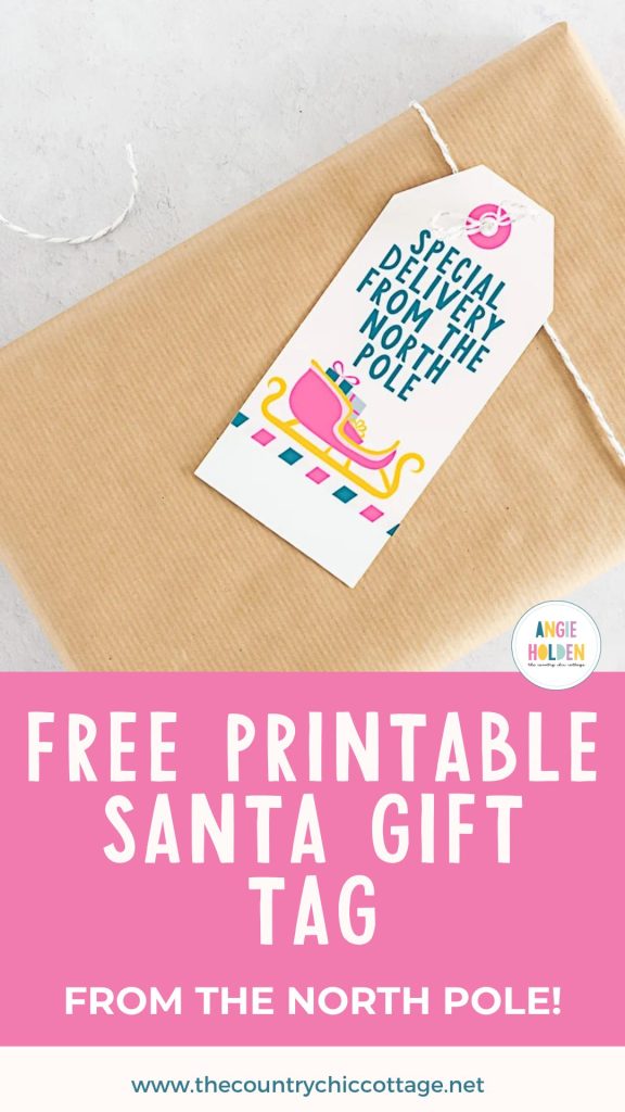 Santa gift tag