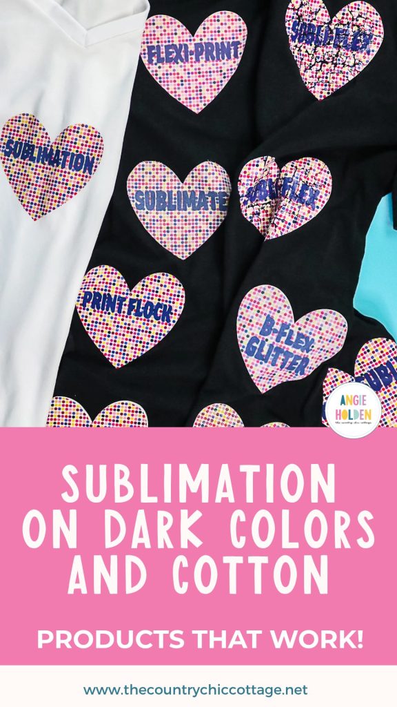 sublimation on dark colors and cotton