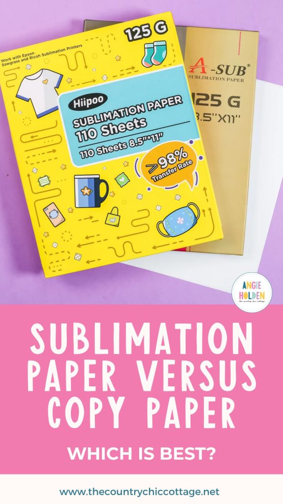 sublimation paper versus copy paper