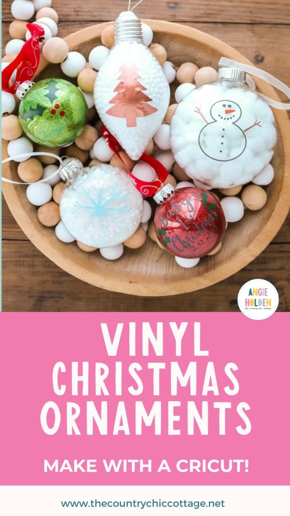 vinyl Christmas ornaments