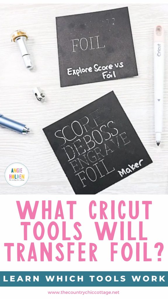 what Cricut tools will transfer foil