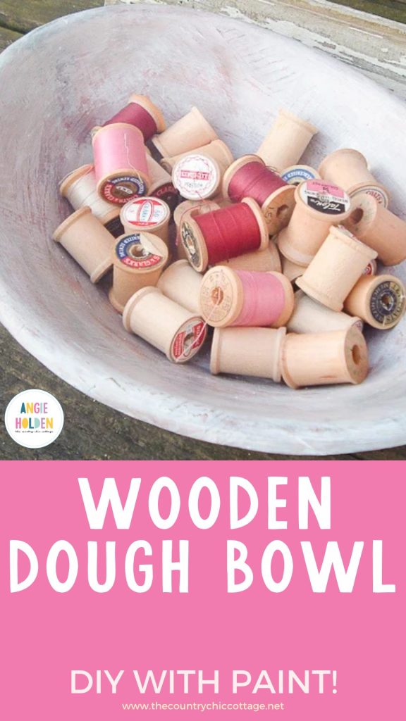 wooden dough bowl