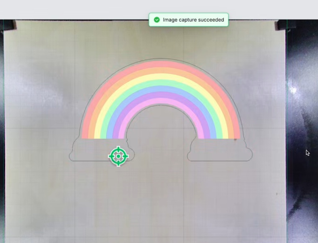 Add Print Then Cut design to the wood piece in xTool Studio.