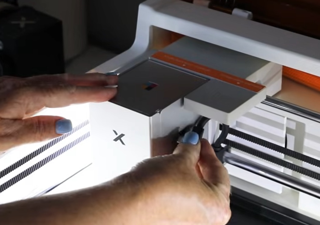 Connect printer module to the laser.