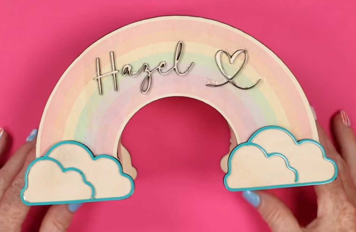 Add cut name to the rainbow 3D laser organizer.