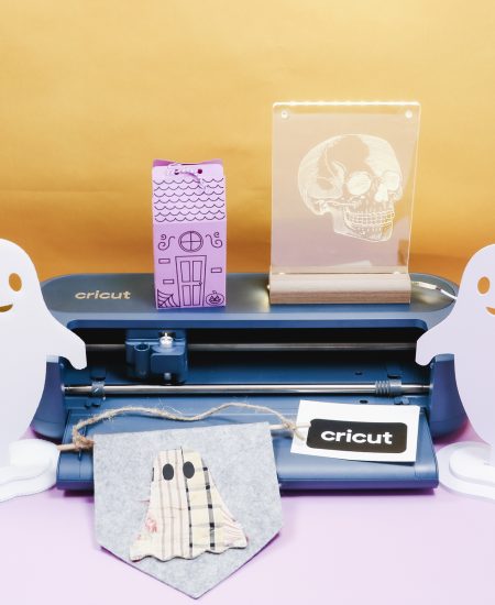 Cricut Maker 5 with completed projects - square.