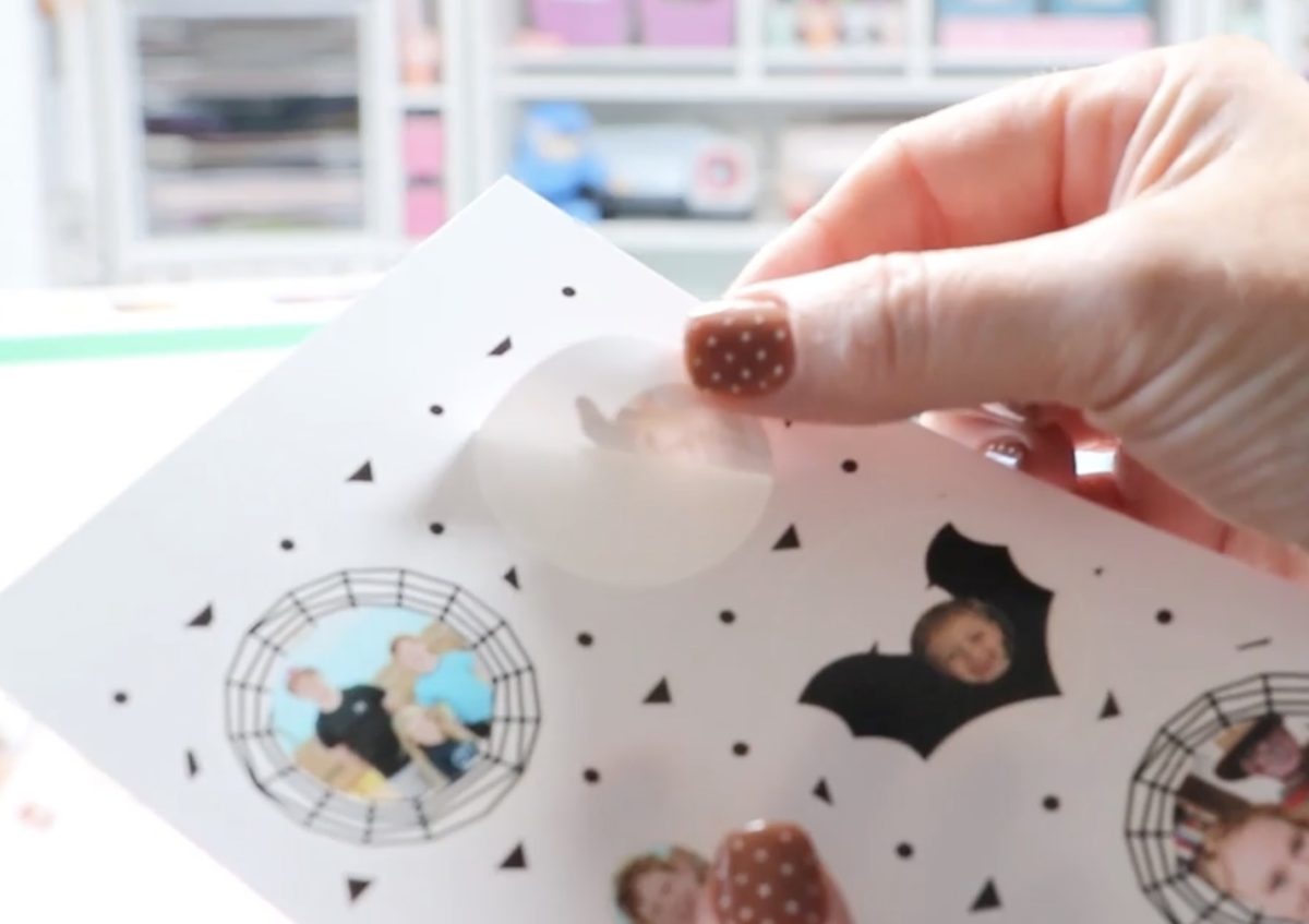 Peel the sticker away from the sticker sheet.