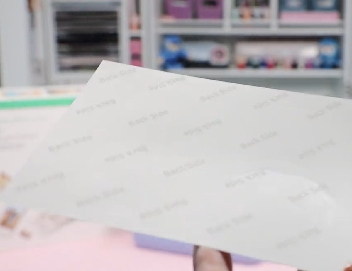 Watermark on the back of the sheet.