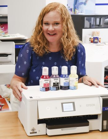 Epson SureColor F370 sublimation printer.