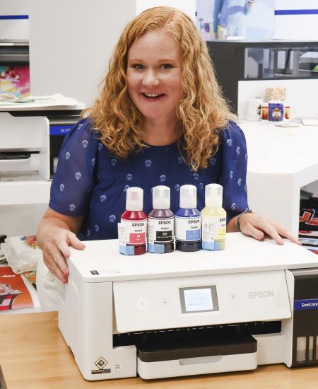 Epson SureColor F370 sublimation printer.