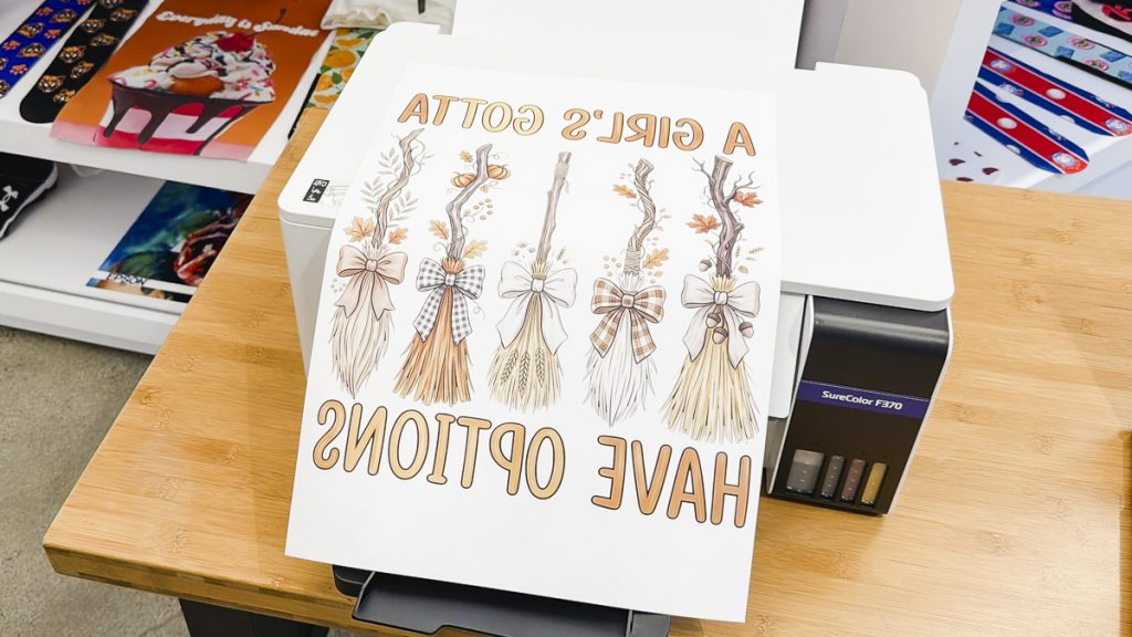 Finished large Halloween sublimation print.