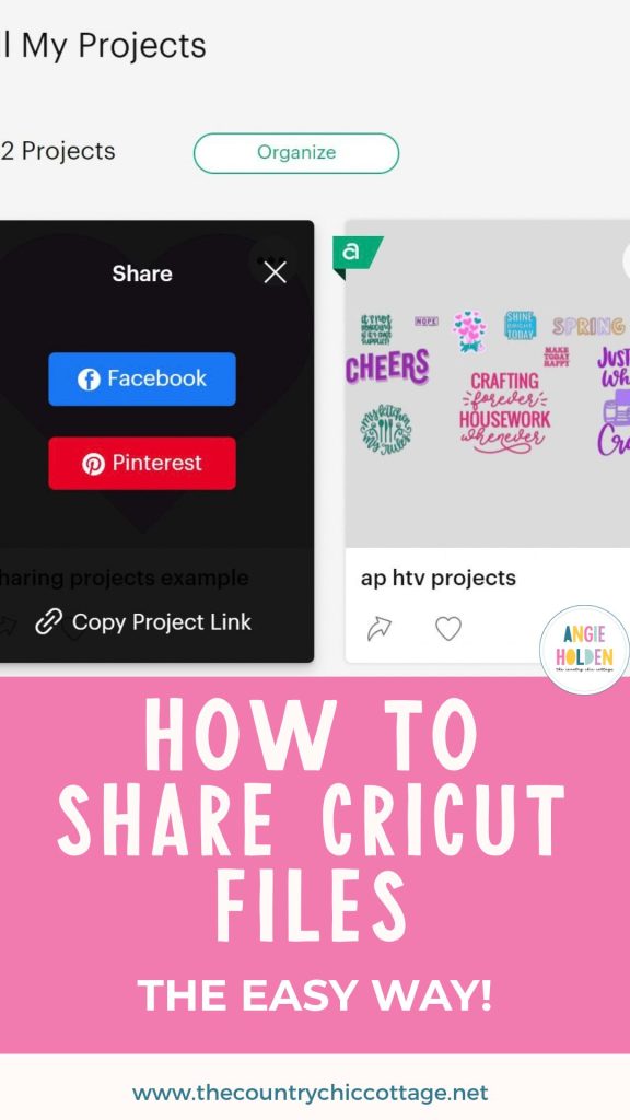 how to share Cricut files