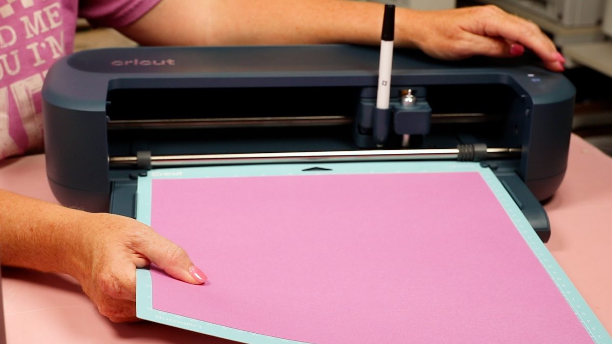 loading mat into cricut maker 5