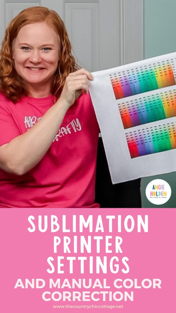 sublimation printer settings