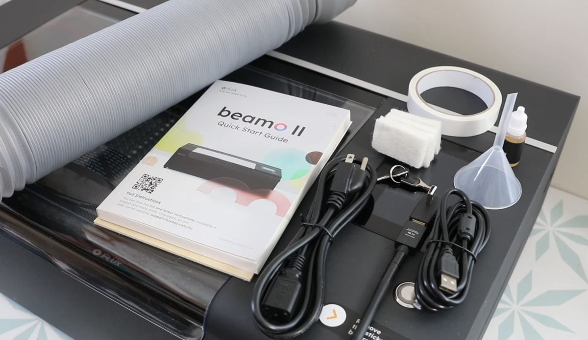 Everything that comes inside the beamo II laser.