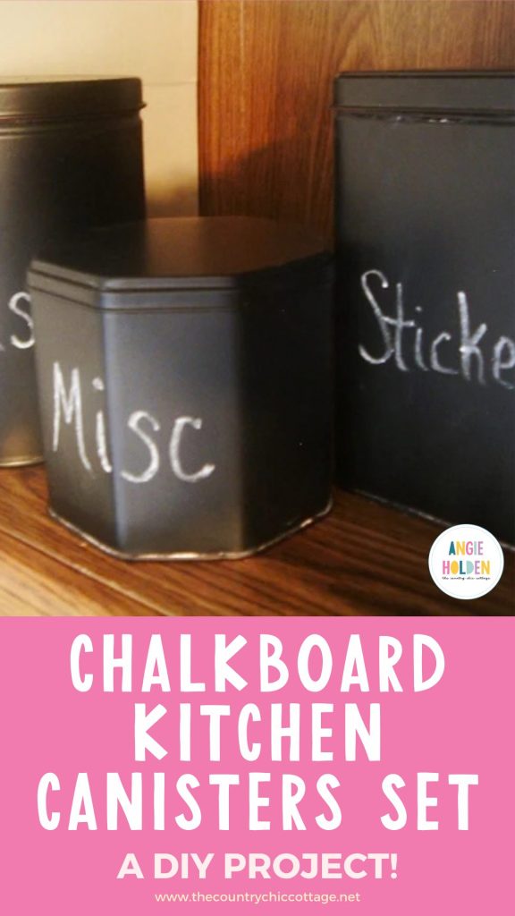 chalkboard tins