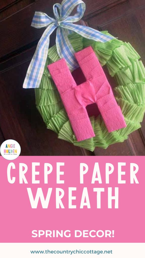 crepe paper wreath