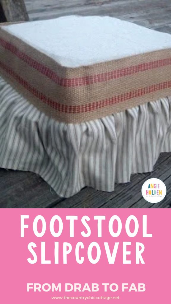 footstool slipcover