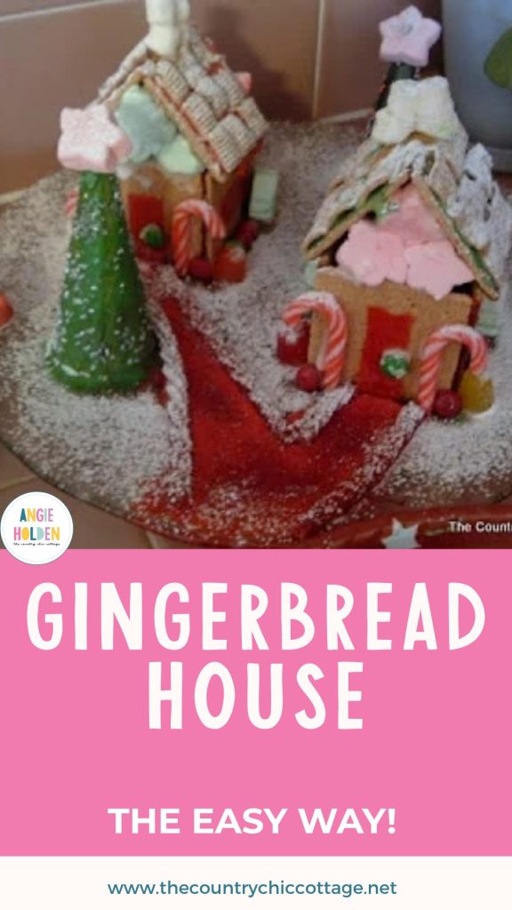 Gingerbread houses from graham crackers