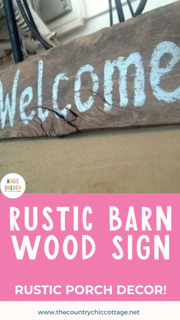 rustic barn wood sign