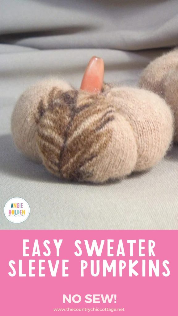 sweater sleeve pumpkins