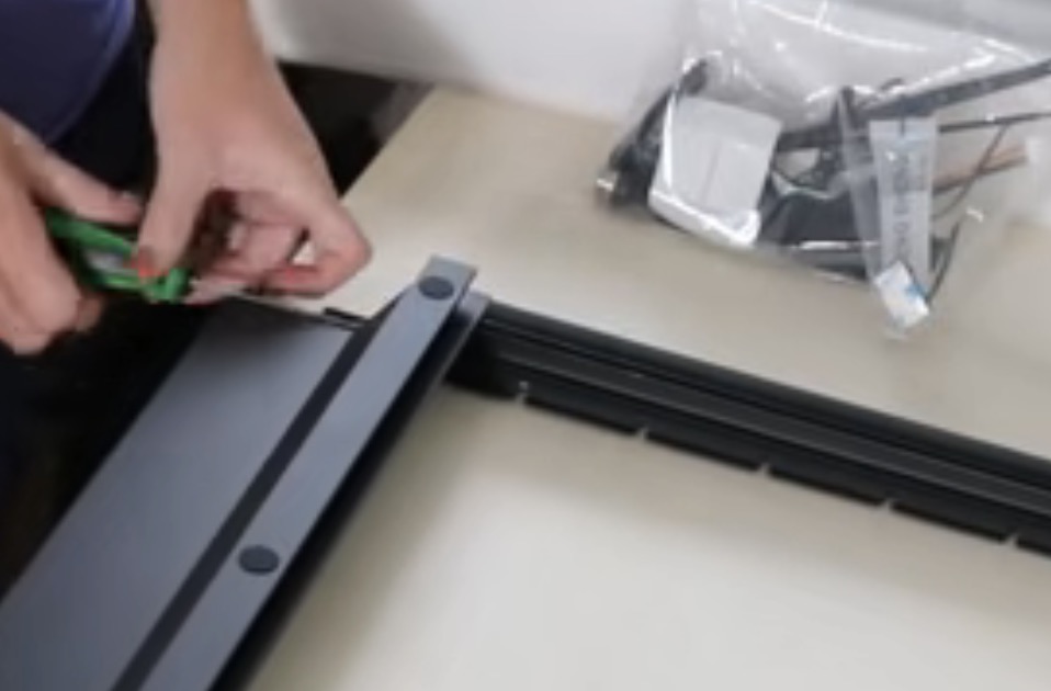 Assemble the pass-through frame.