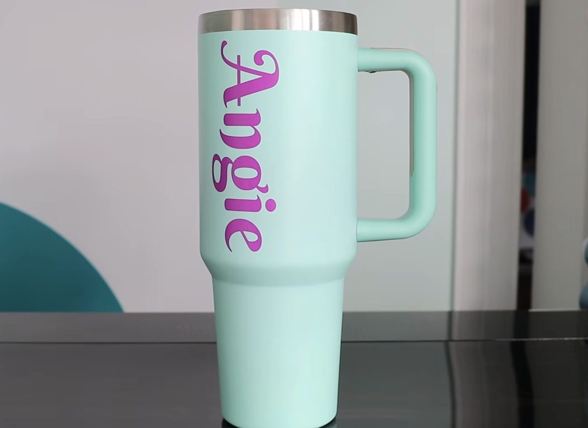 Finished 40-ounce tumbler.